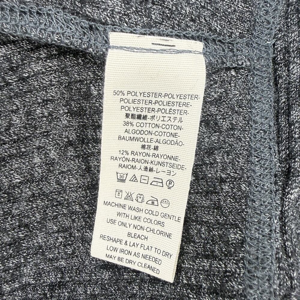Free People We The Free Londontown Thermal Top Gray S Oversized Asymmetrical - Picture 13 of 13